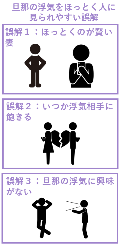 旦那の浮気をほっとく人に見られやすい誤解