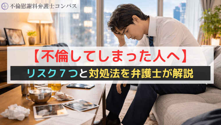 【不倫してしまった人へ】リスク７つと対処法を弁護士が解説