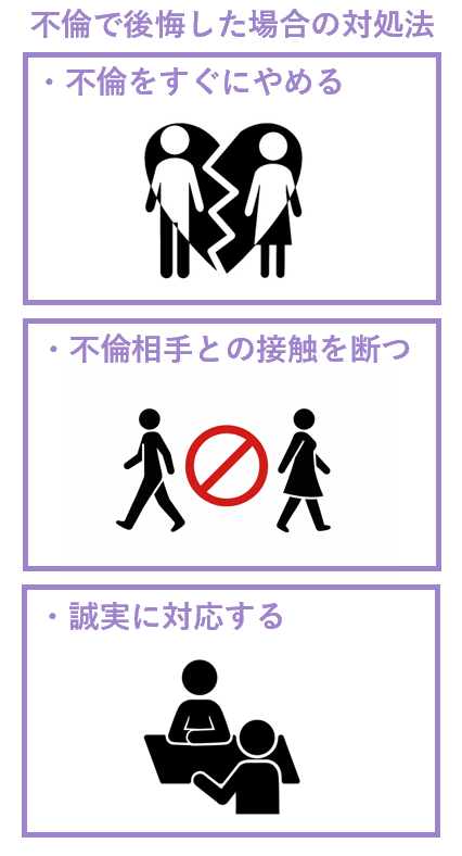 不倫で後悔した場合の対処法