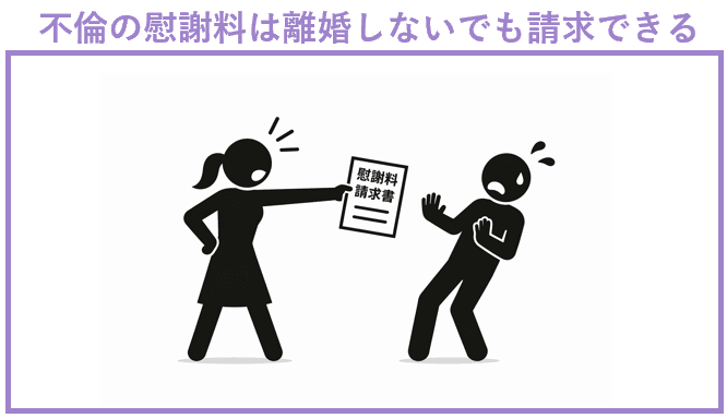 不倫の慰謝料は離婚しないでも請求できる