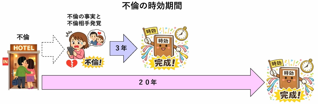 不倫の時効期間と起算点