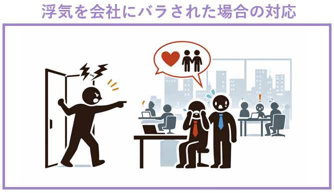 浮気を会社にバラされた場合の対応