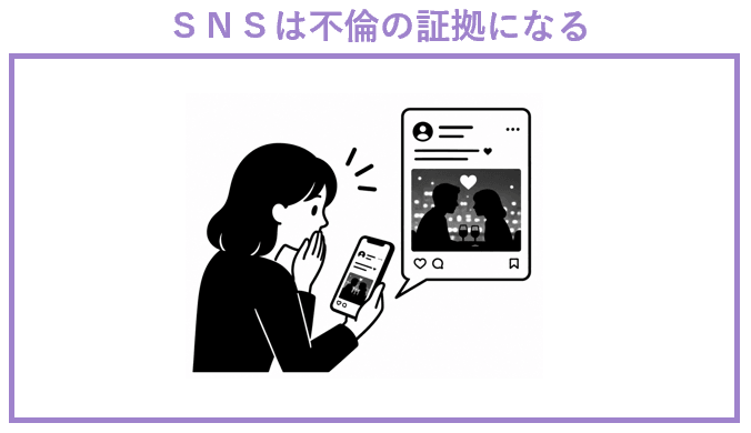 ＳＮＳは不倫の証拠になる