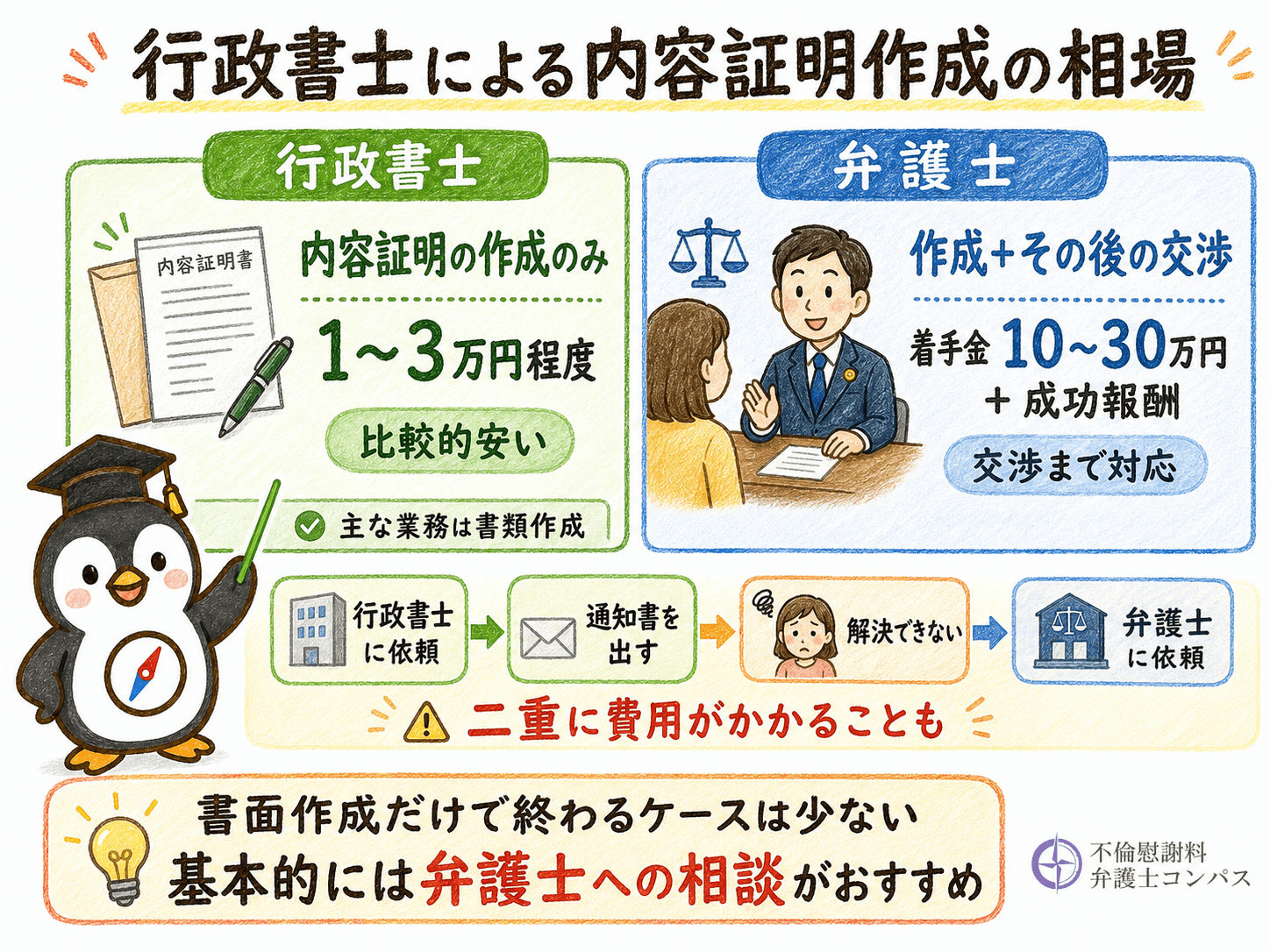 ４章　行政書士による内容証明作成の相場