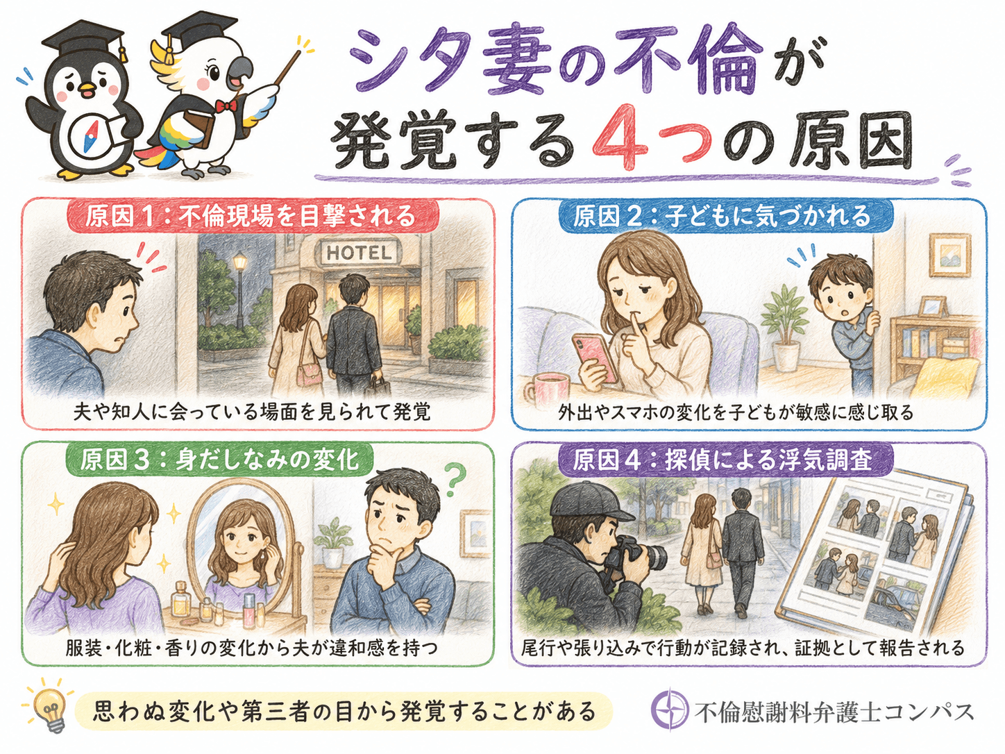 ３章　シタ妻の不倫が発覚する原因４つ