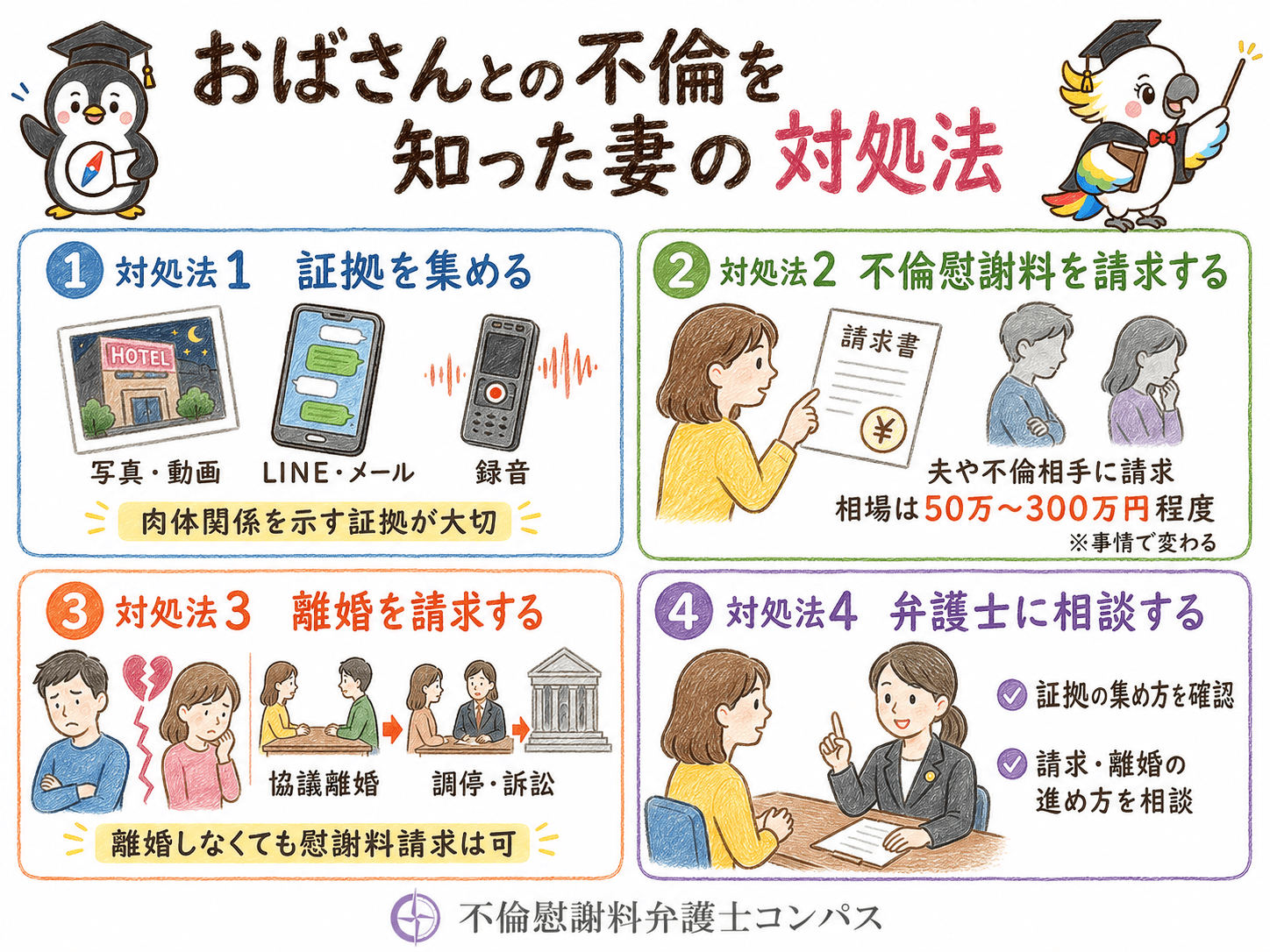 ５章　おばさんとの不倫を知った妻の対処法４つ