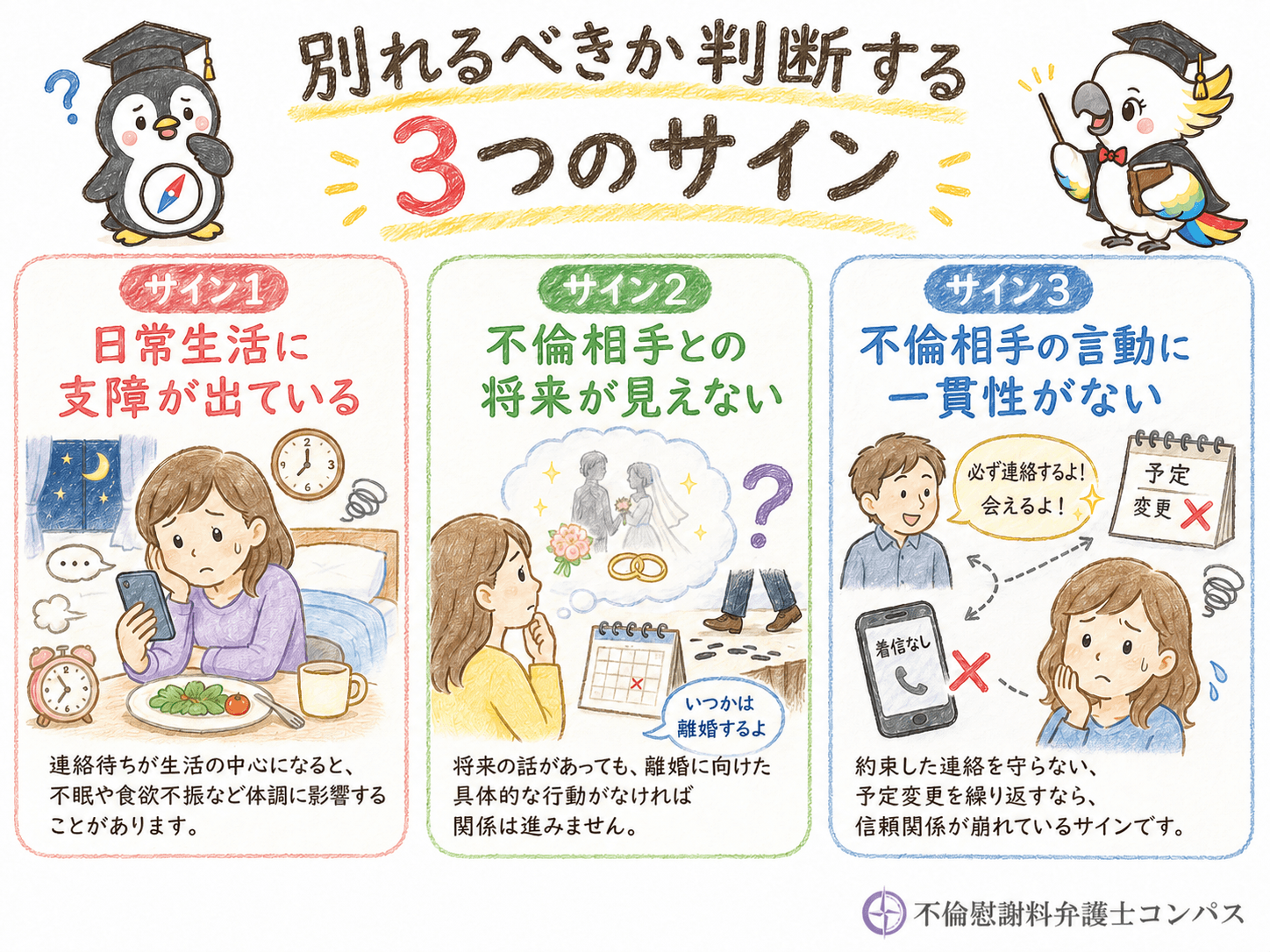 ５章　辛い不倫を終わらせるべきサイン３つ