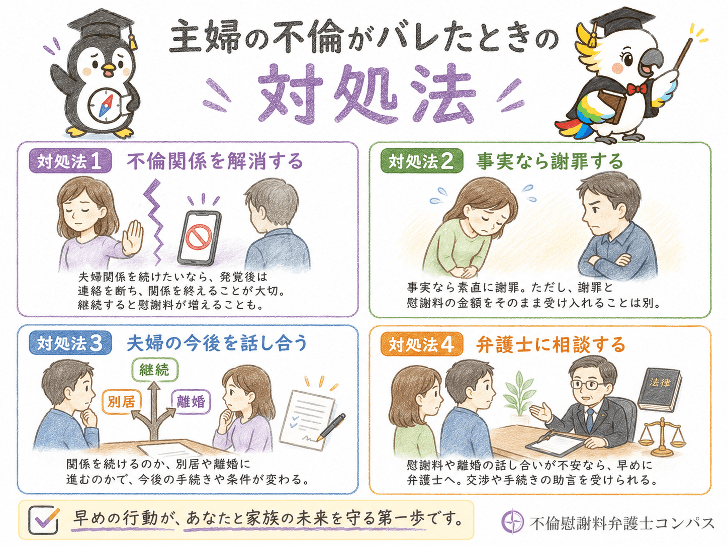 ７章　主婦の不倫がバレたときの対処法３つ