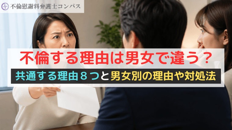 不倫する理由は男女で違う？共通する理由８つと男女別の理由や対処法