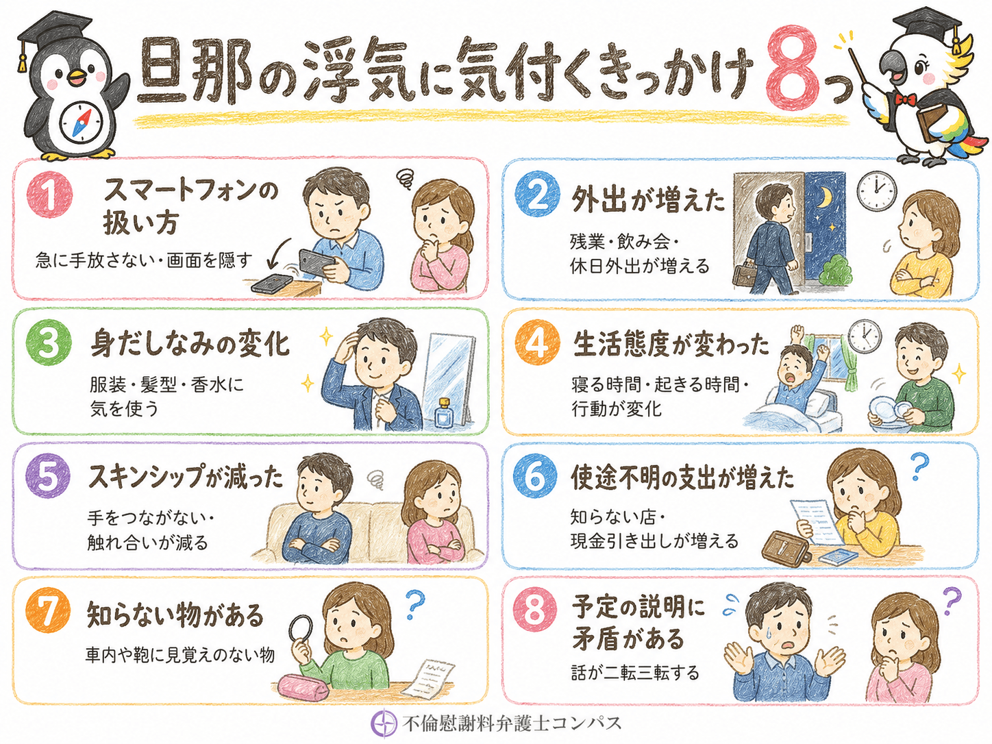 ２章　【疑い】賢い妻が旦那の浮気に気付いたきっかけ８つ