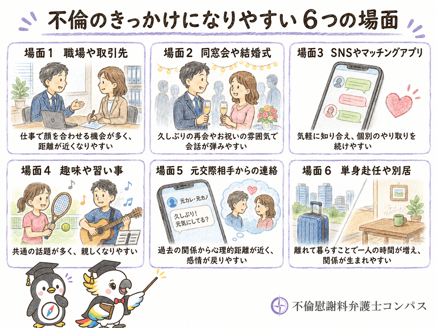 ４章　不倫のきっかけになりやすい場面６つ