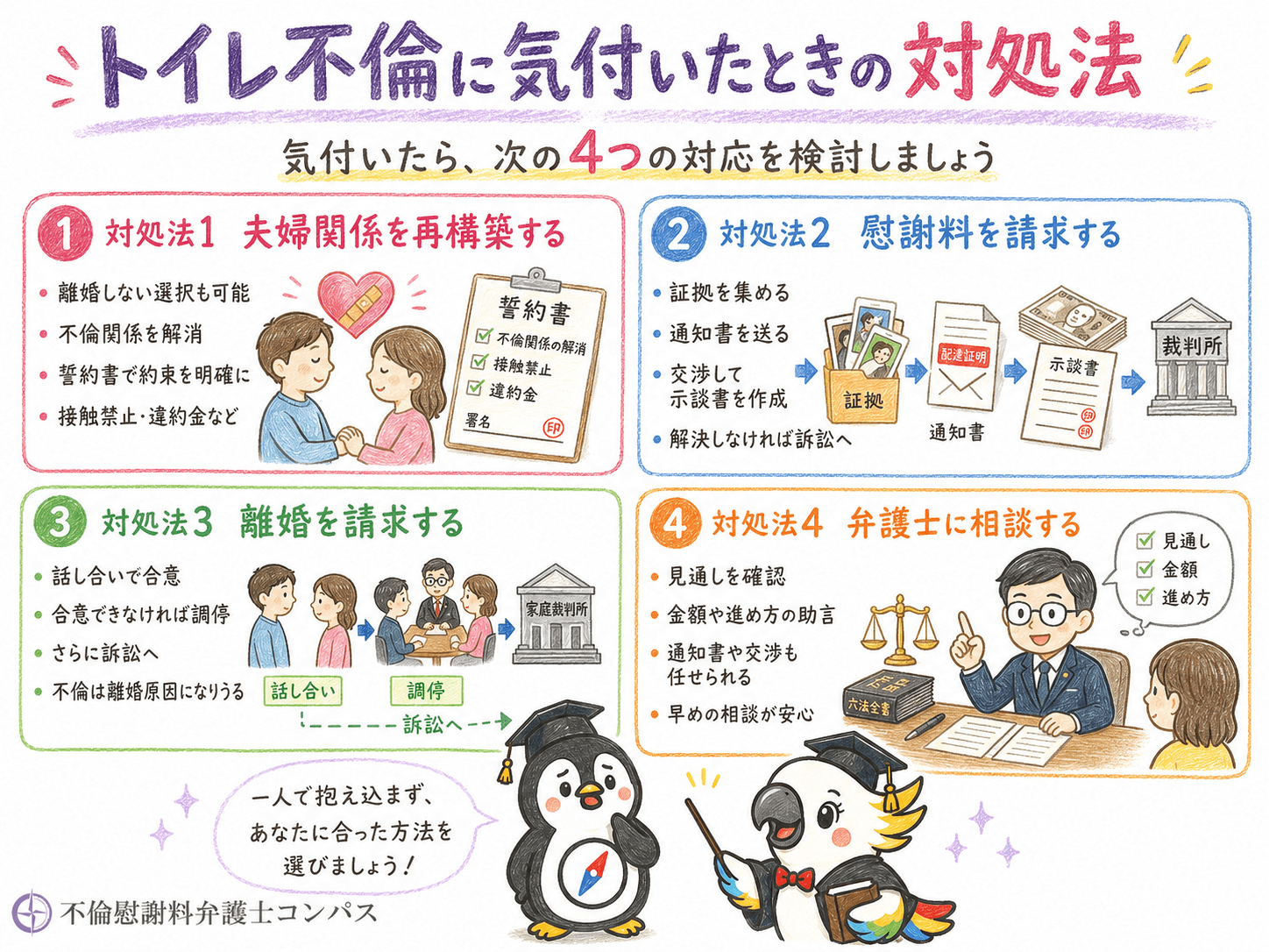 ５章　トイレ不倫に気付いたときの対処法４つ