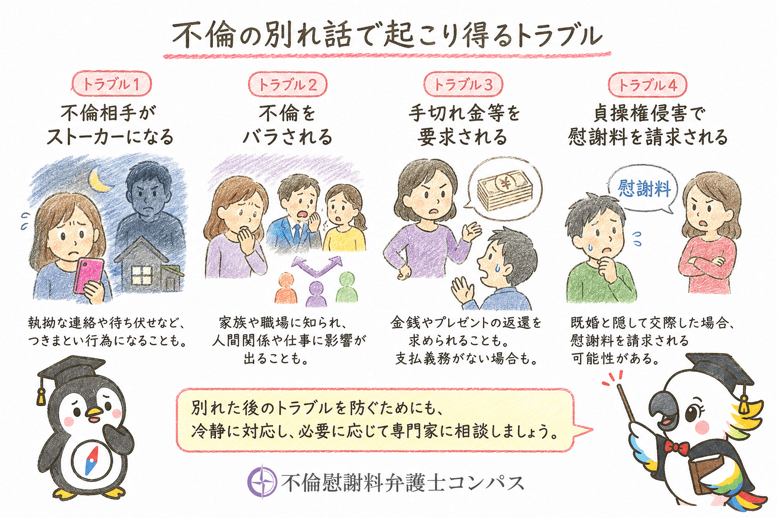 ５章　不倫の別れ話で起こり得るトラブル４つ
