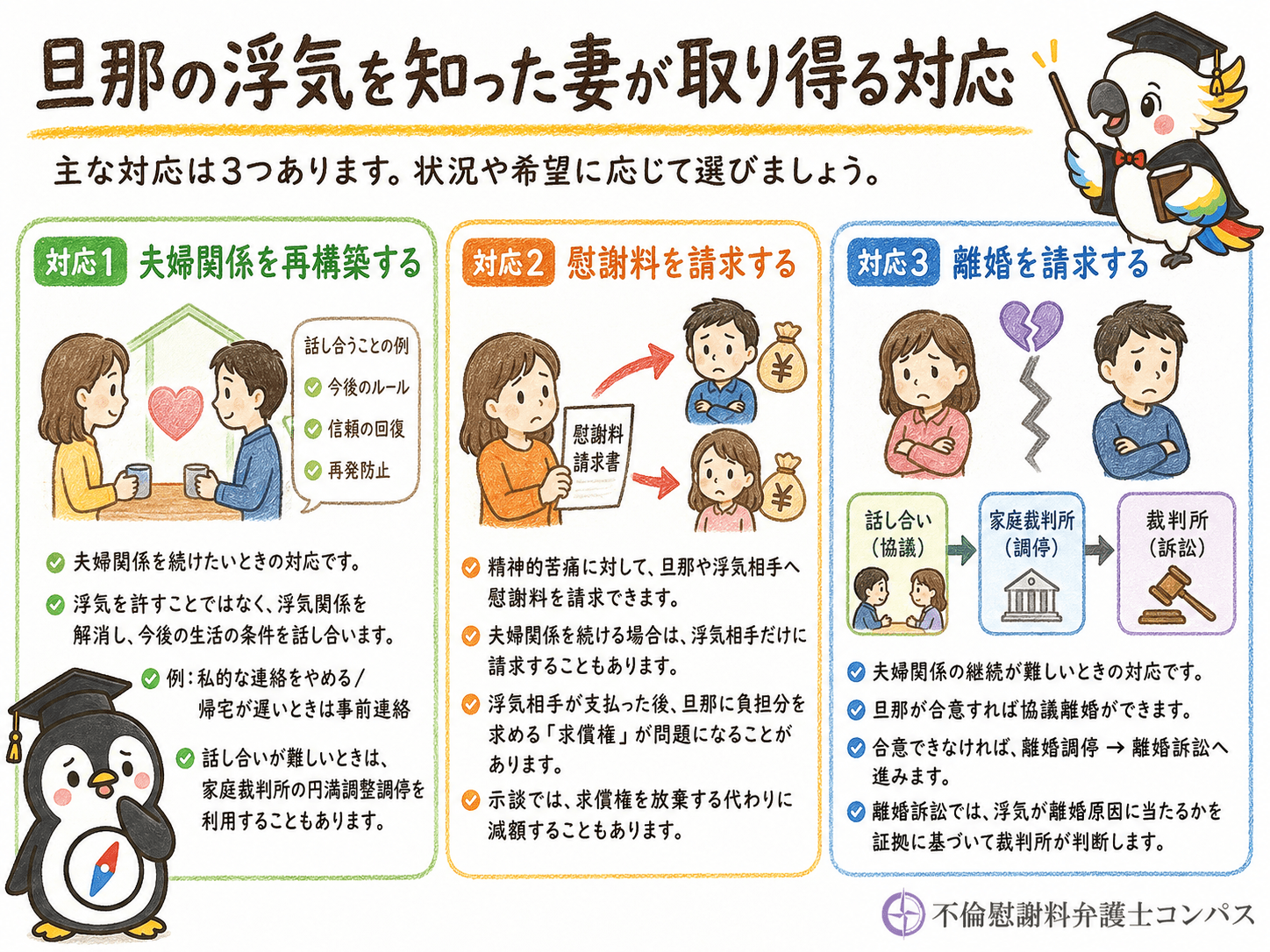 ６章　【発覚後】旦那の浮気を知った賢い妻が取り得る対応３つ