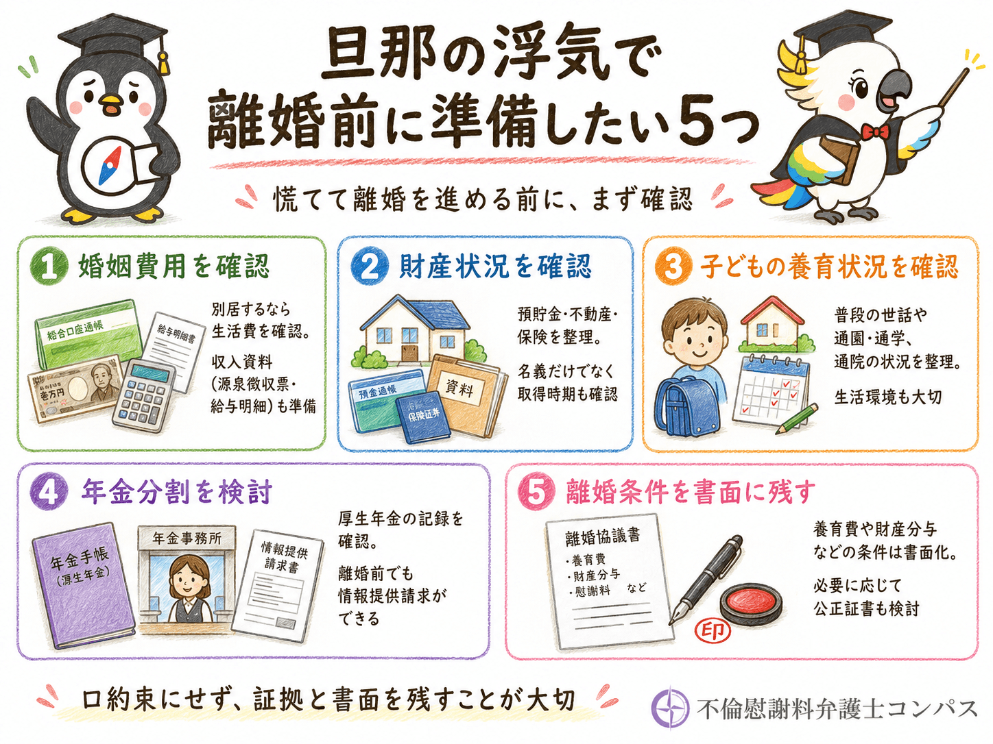 ９章　【対処法】旦那の浮気で賢い妻が離婚前に準備すべきこと５つ