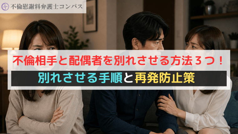 不倫相手と配偶者を別れさせる方法３つ！別れさせる手順と再発防止策