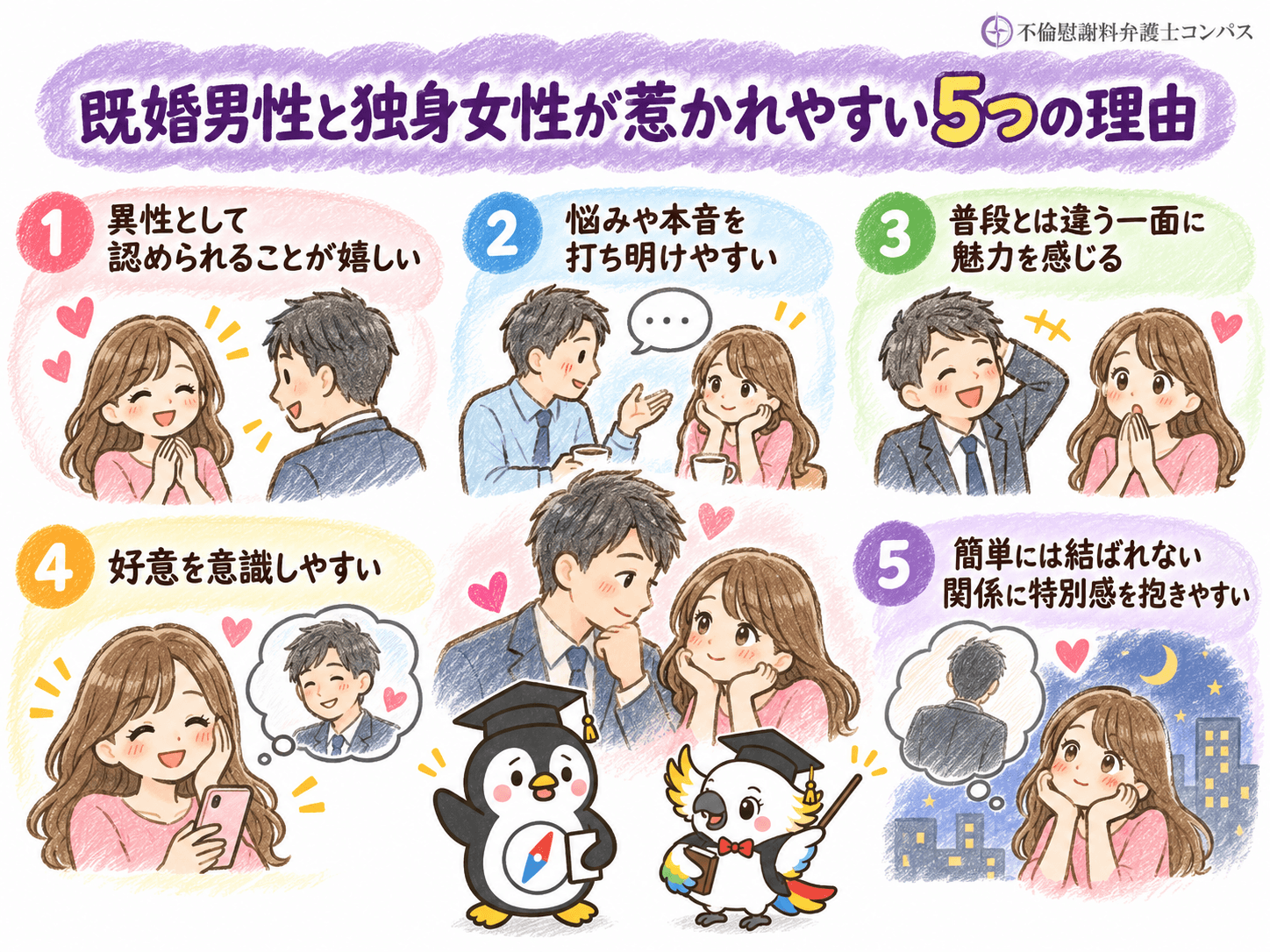 ２章　既婚男性と独身女性が惹かれやすい理由５つ