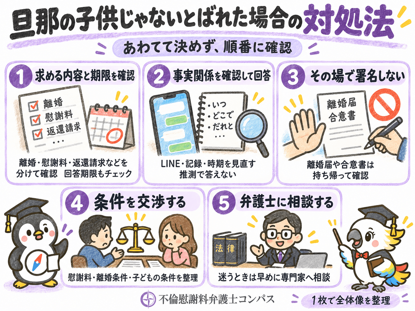 ２章　旦那の子供じゃないとばれた場合の対処法５つ