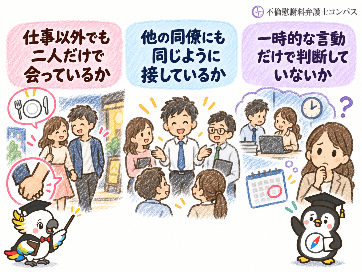 ２章　社内の怪しい二人と仲がよい同僚を見分けるポイント３つ