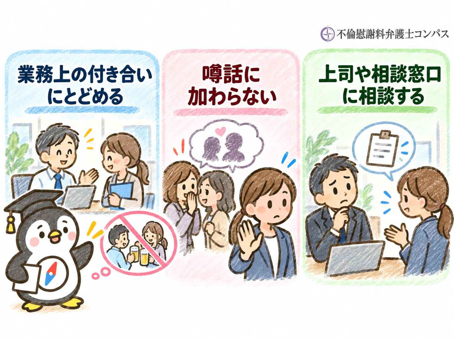 ３章　社内の怪しい二人が気になるときの対処法３つ【同僚向け】