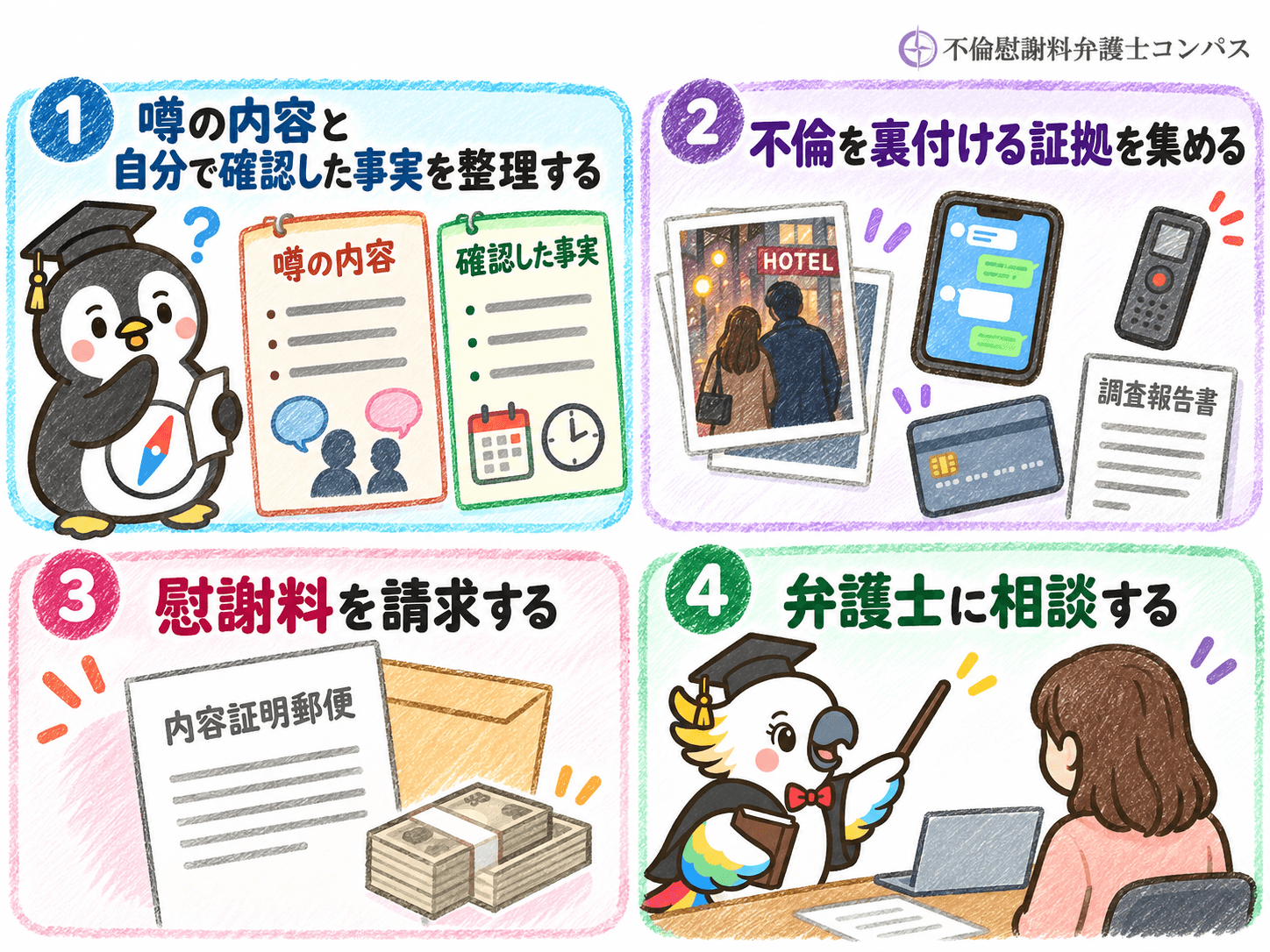 ５章　社内の怪しい二人に気付いたときの対処法４つ【配偶者向け】