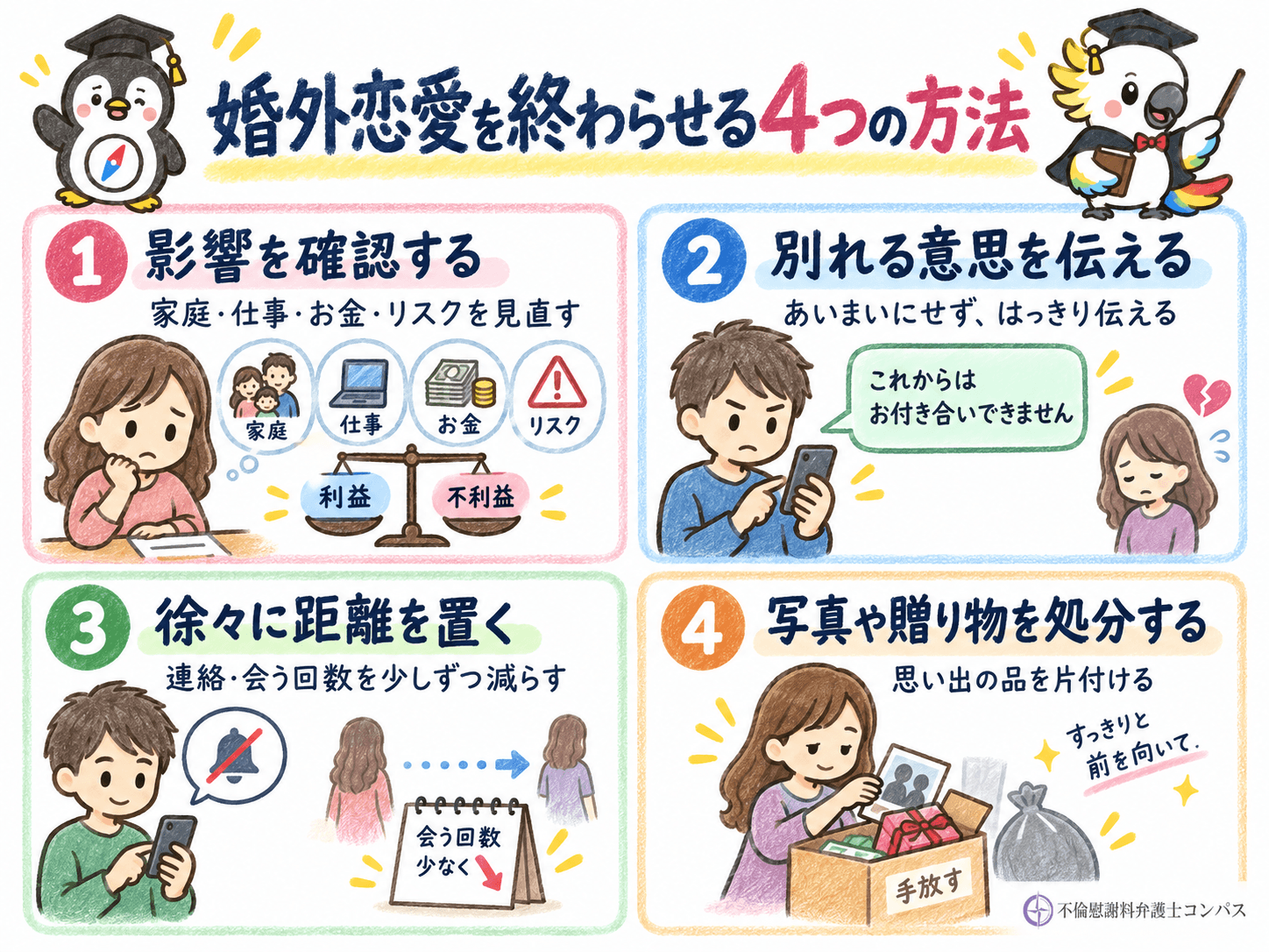 ７章　婚外恋愛を終わらせる方法４つ