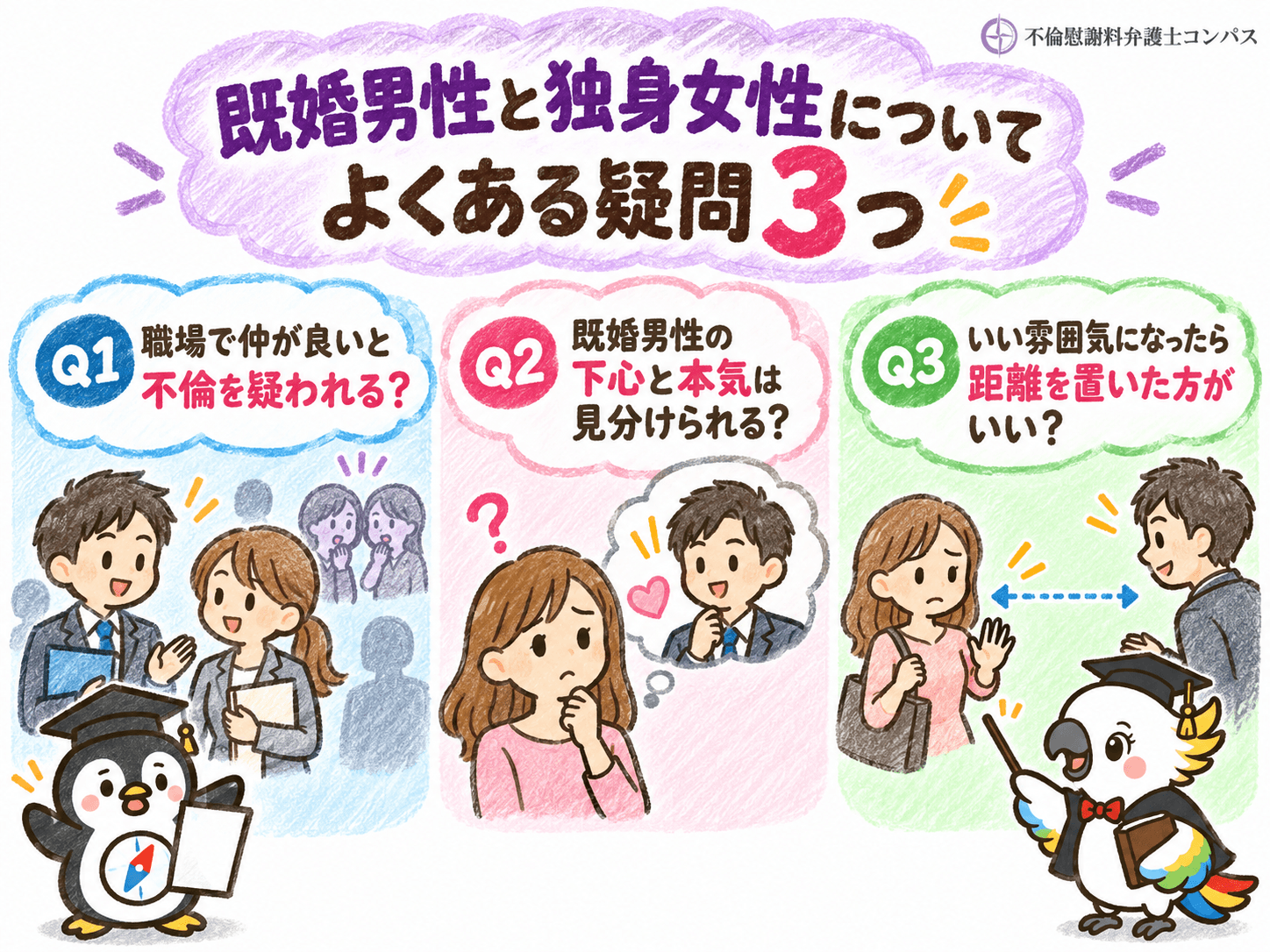 ８章　既婚男性と独身女性についてよくある疑問３つ