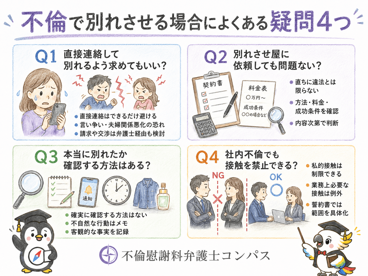 ９章　不倫で別れさせる場合によくある疑問４つ