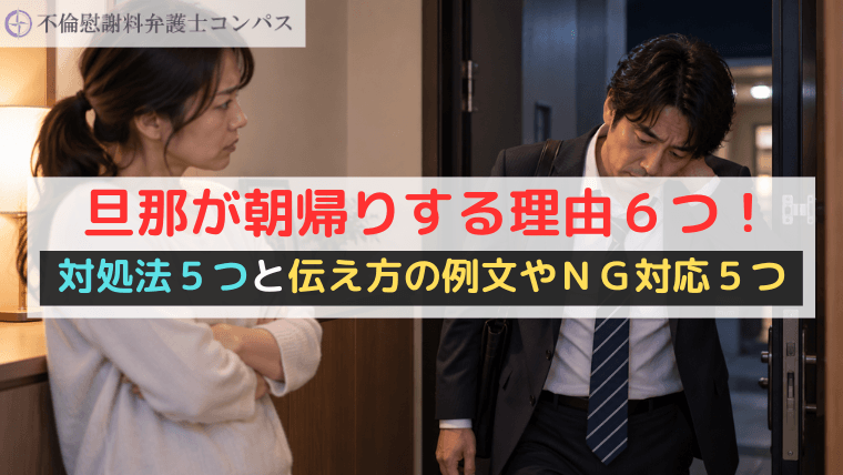 旦那が朝帰りする理由６つ！対処法５つと伝え方の例文やＮＧ対応５つ