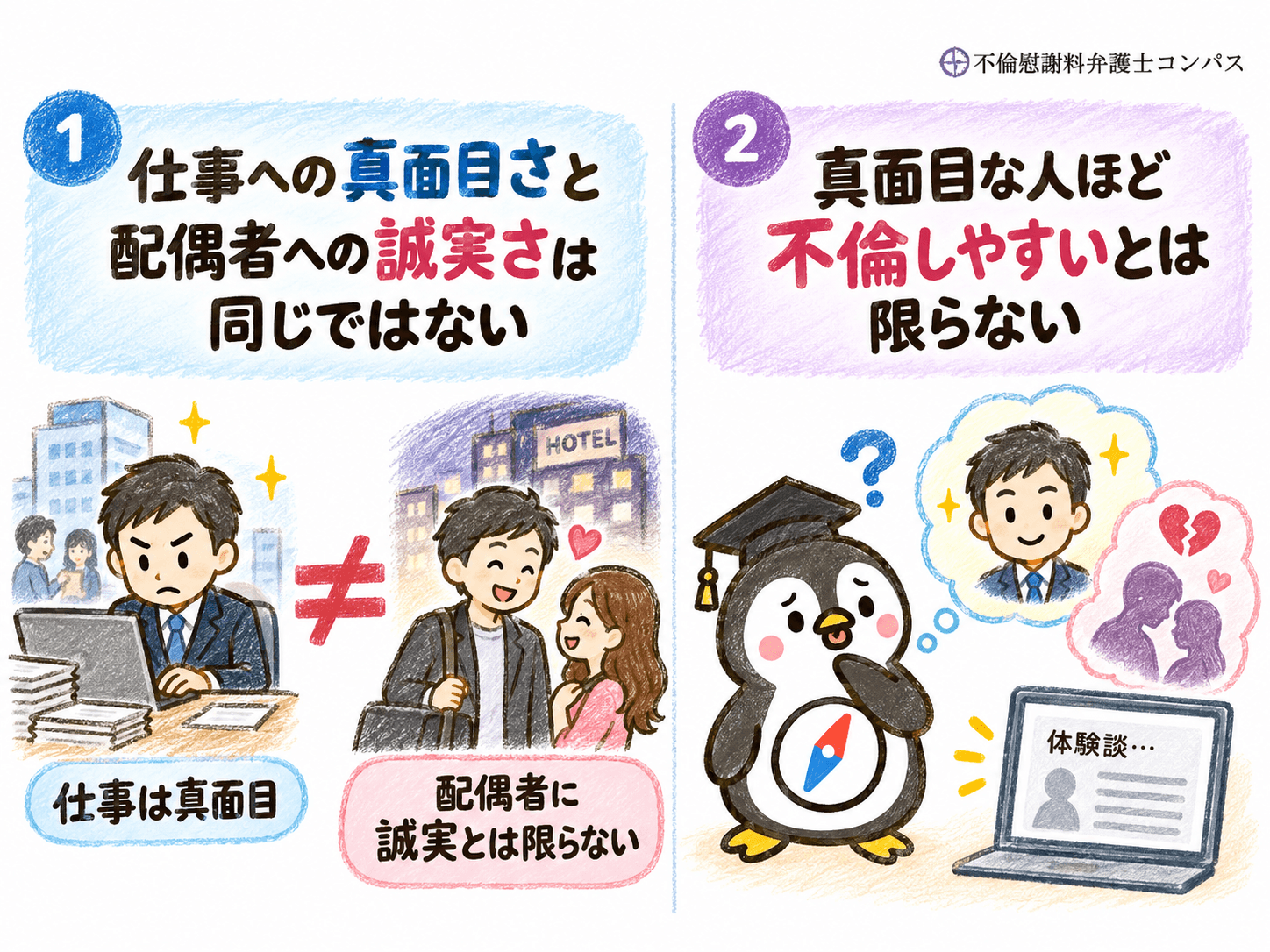 １章　真面目な人でも不倫することはある