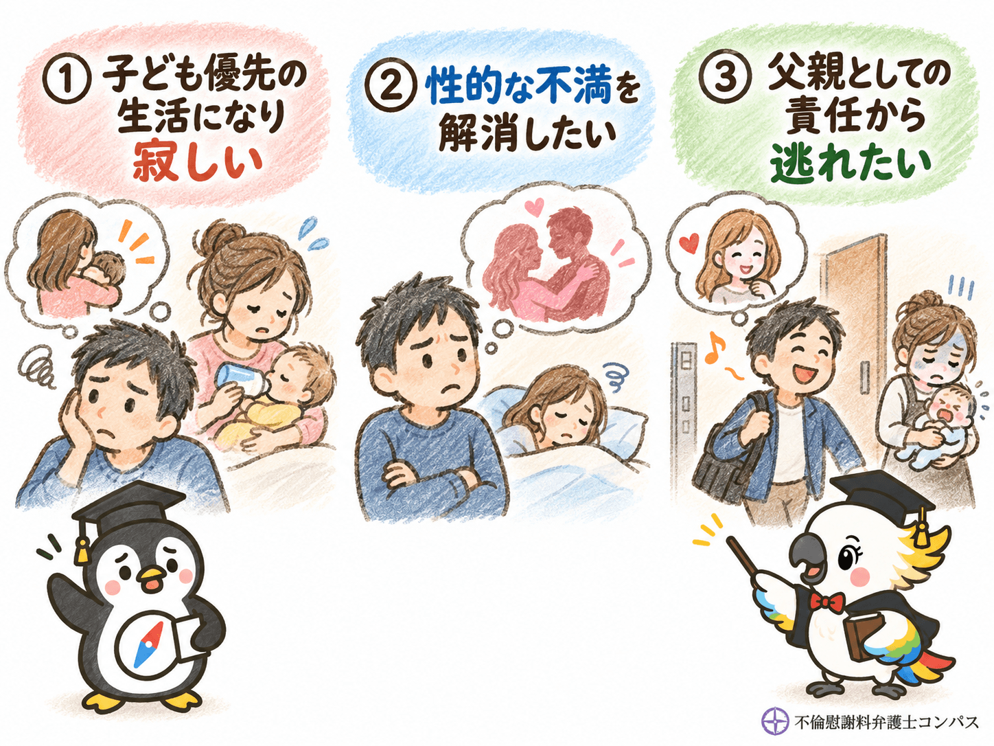 ２章　産後に夫が不倫する心理３つ