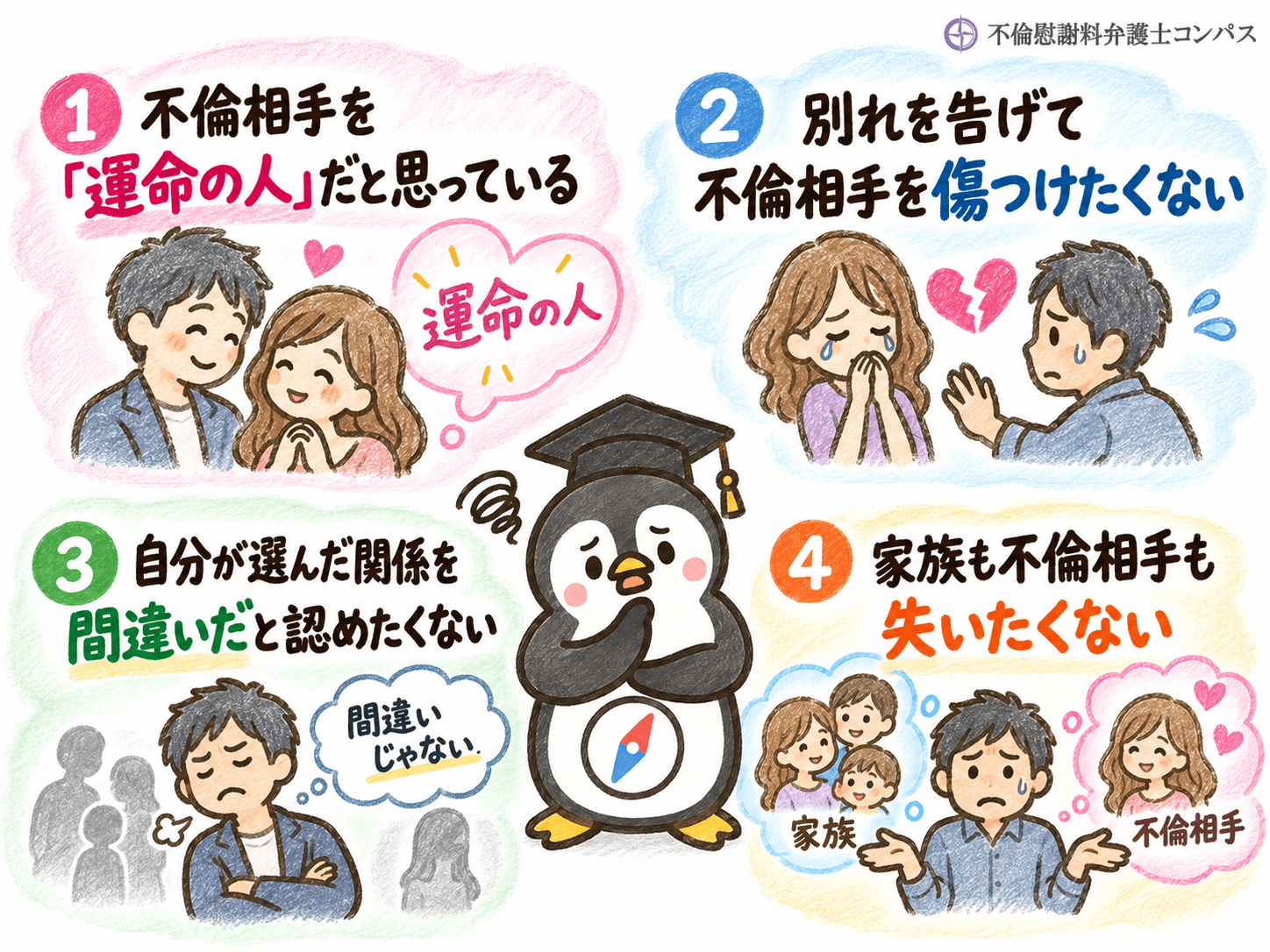 ３章　真面目な人が不倫にのめり込む心理４つ