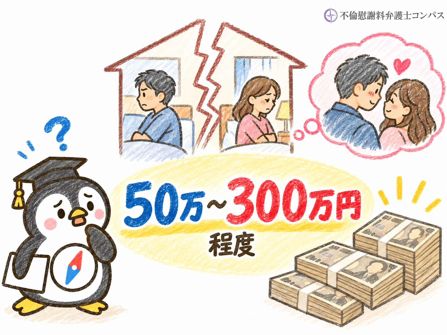 ４章　家庭内別居中の不倫で請求できる慰謝料の相場は５０万～３００万円程度