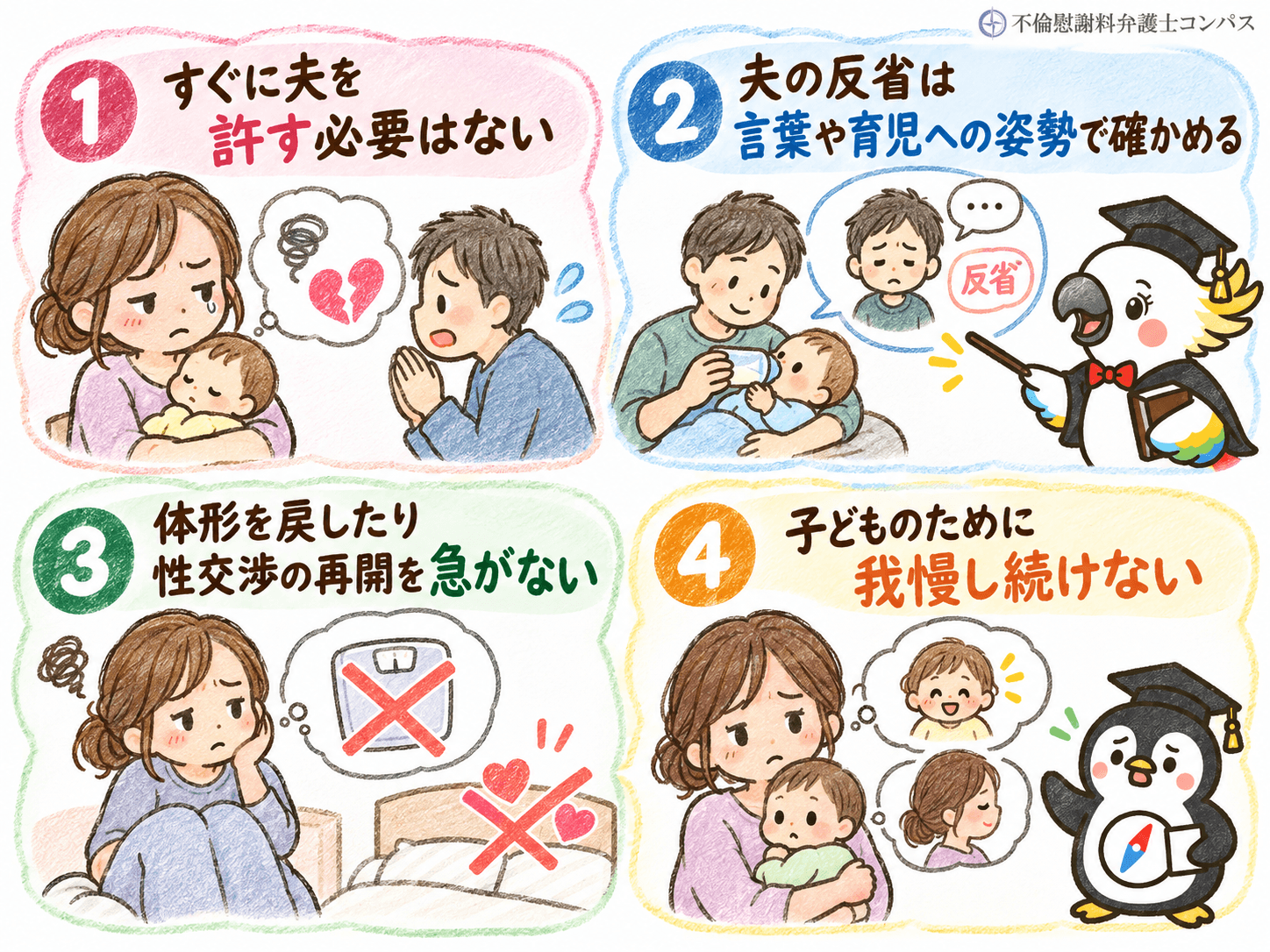 ４章　産後の不倫を許せないまま再構築する際の考え方４つ