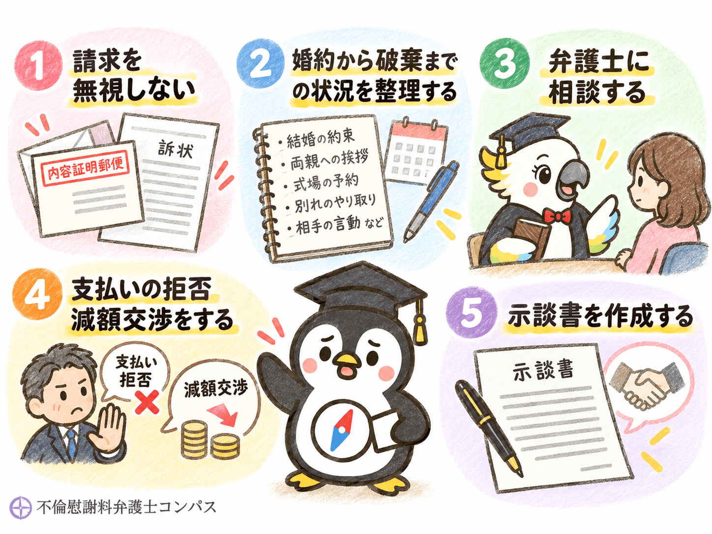 ５章　婚約破棄で慰謝料を請求された場合の対処法５つ