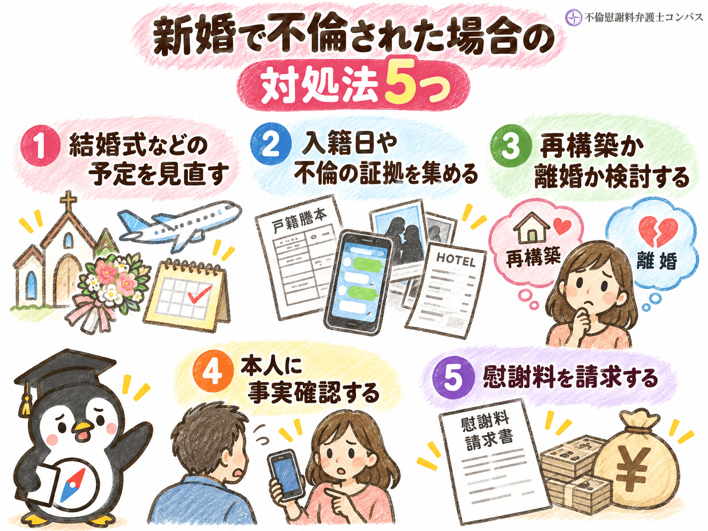 ５章　新婚で不倫された場合の対処法５つ