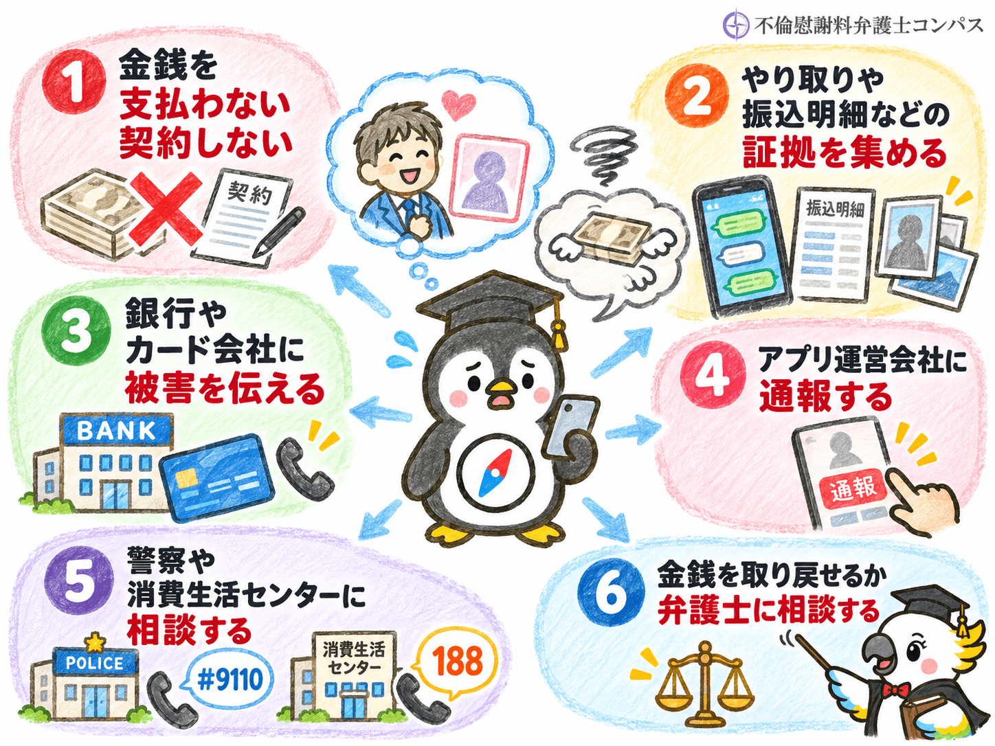 ６章　マッチングアプリ詐欺が疑われる場合の対処法６つ