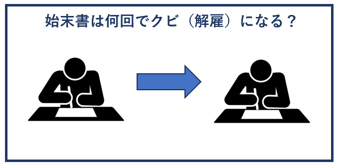 始末書は何回でクビ（解雇）になる？