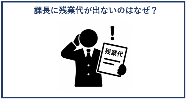 課長に残業代が出ないのはなぜ？