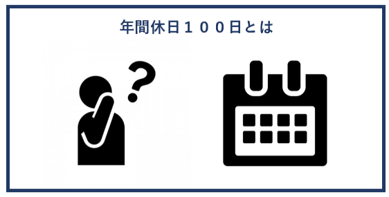 年間休日１００日とは？