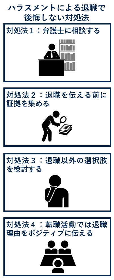 ハラスメントによる退職で後悔しない対処法