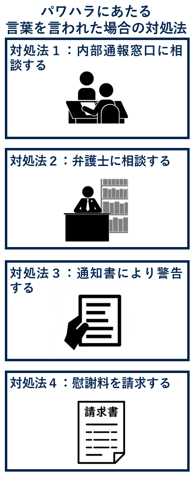 パワハラにあたる言葉を言われた場合の対処法
