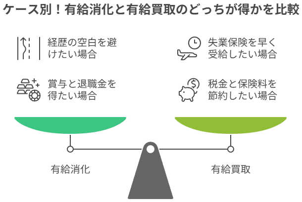ケース別！有給消化と有給買取のどっちが得かを比較