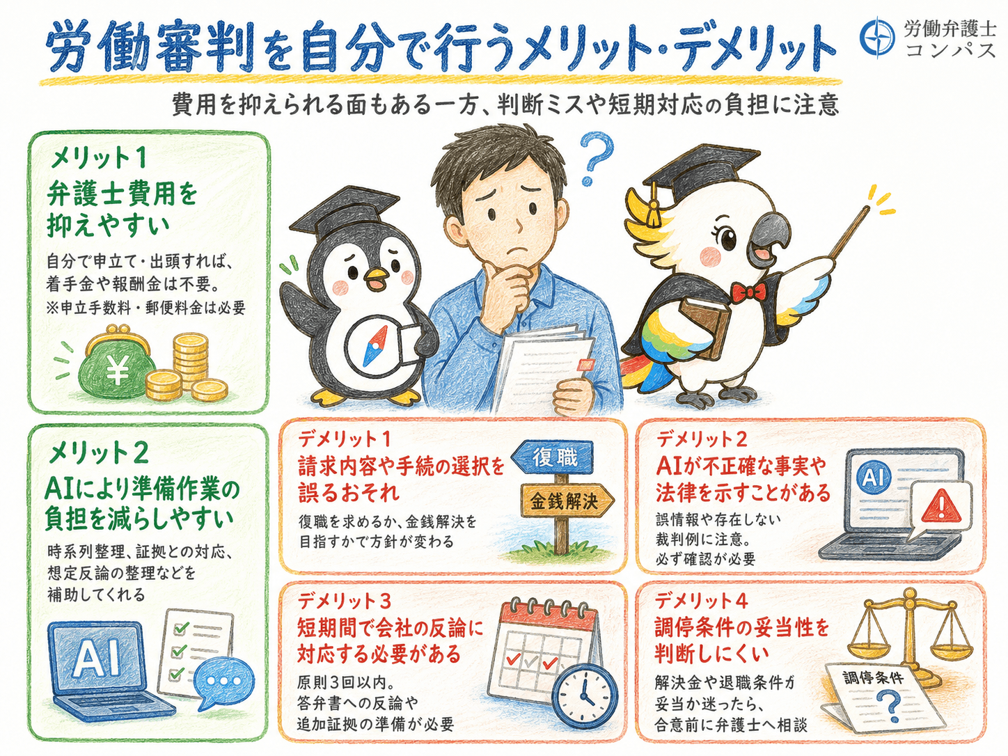 ３章　労働審判を自分で行えるか判断するチェック項目６つ