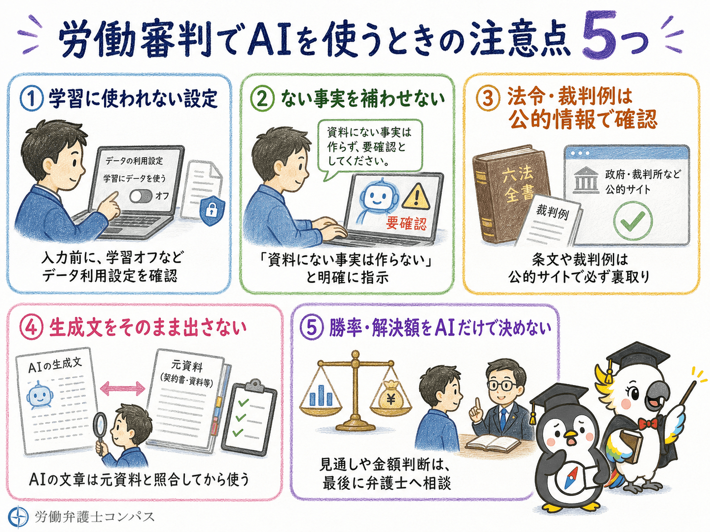 ７章　労働審判でＡＩを使う際の注意点５つ