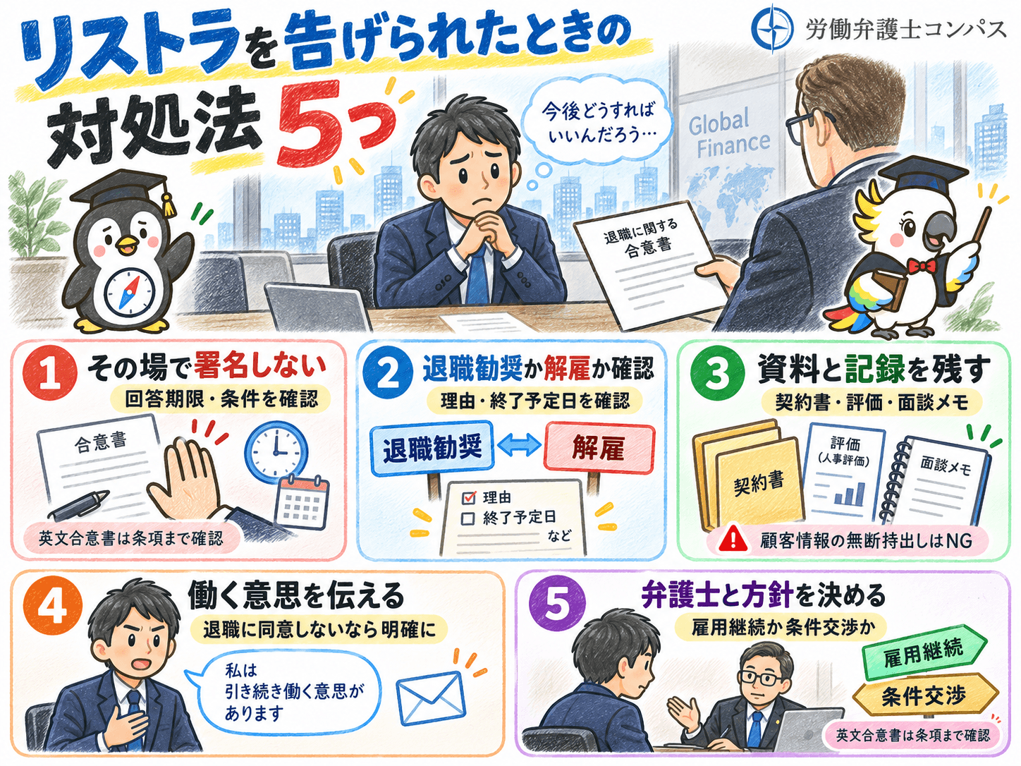 ４章　外資系金融でリストラを告げられたときの対処法５つ