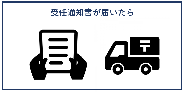 受任通知書が届いたら