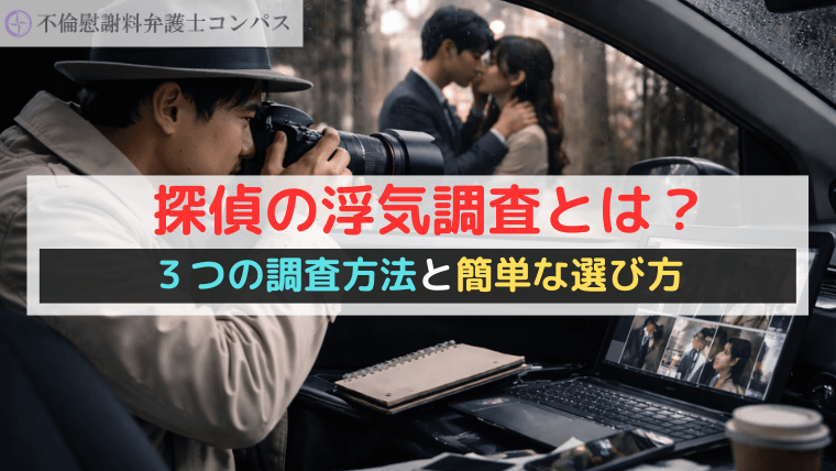 探偵の浮気調査とは？３つの調査方法と簡単な選び方【2026年おすすめ】