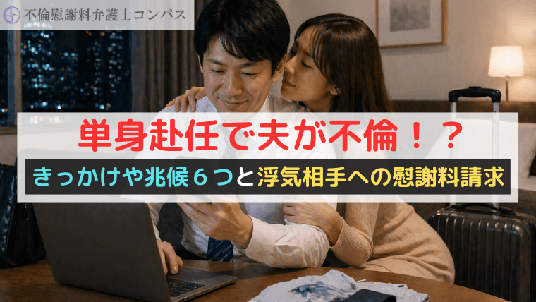 単身赴任で夫が不倫！？きっかけや兆候６つと浮気相手への慰謝料請求