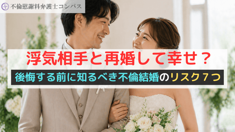 浮気相手と再婚して幸せ？後悔する前に知るべき不倫結婚のリスク７つ